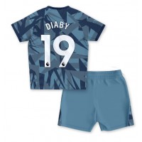 Billiga Aston Villa Moussa Diaby #19 Barnkläder Tredje fotbollskläder till baby 2023-24 Kortärmad (+ Korta byxor)